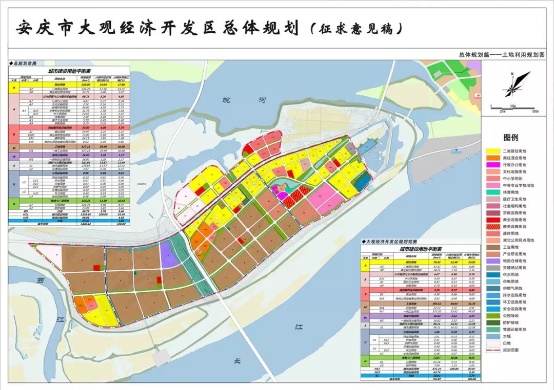 安庆大观区海口镇总体规划暨大观开区总体规划公示公告