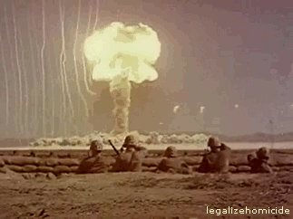 科普gif:原子弹爆炸瞬间,太可怕了,世界和平!