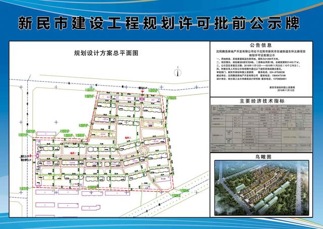 新民市东城街道东环北路项目规划许可批前公示