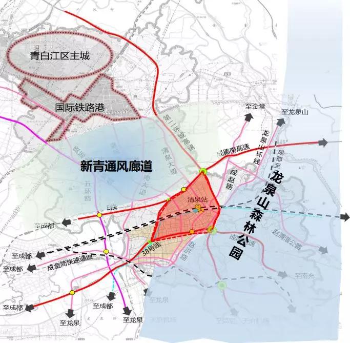 成都青白江一带一路国际合作产业园:欧洲产业城(附交通规划图)