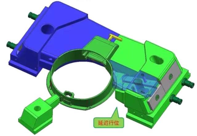 大众汽车油门盖的模具设计3d效果图