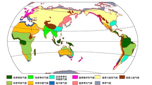 气候类型图