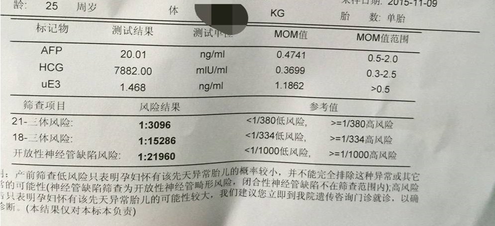 唐筛高危的原因