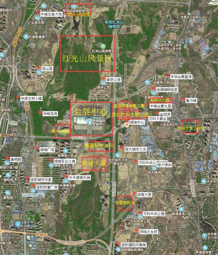 楼市贵宠 高端扎堆 乌鲁木齐会展片区闪闪发光的钻石区