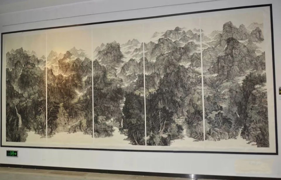 传承与经典暨张仕森全景山水画展在国家画院美术中心隆重举行