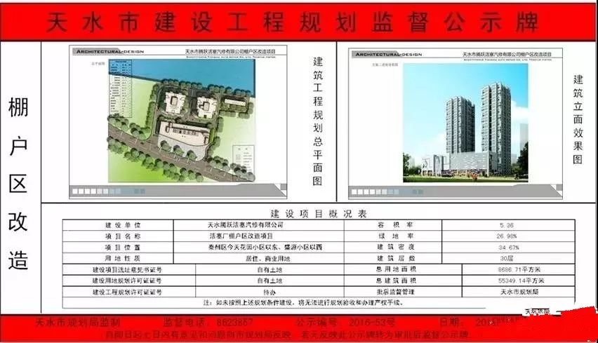 对天水活塞家园棚户区改造项目1.2.3#住宅楼公开招标了!