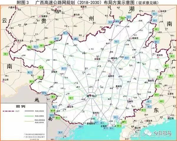 2025年巴马—凌云—田林接昆明高速公路开工建设,届时再布局建设与4条