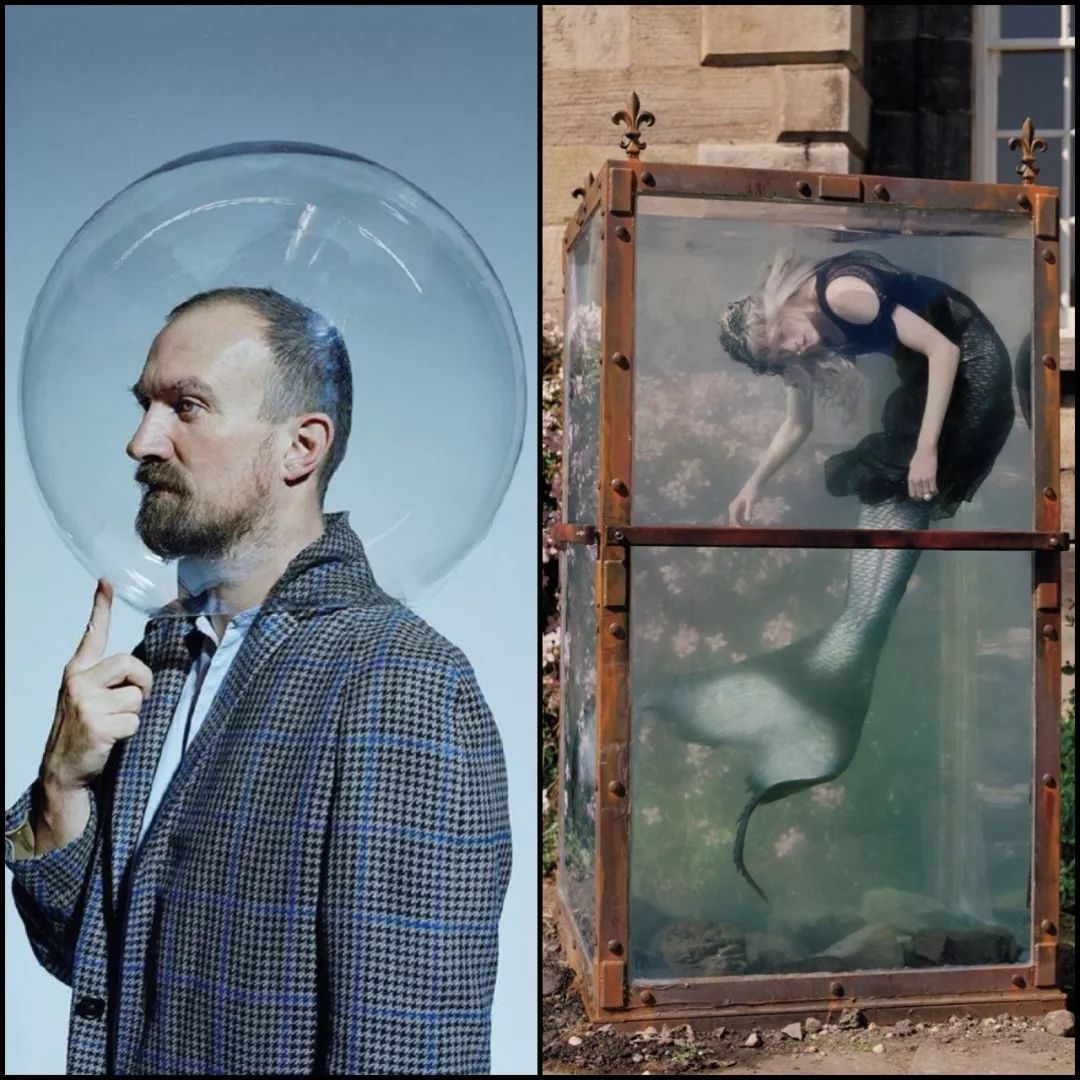 △英国摄影大师tim walker,右图为他的经典作品「far,far from land」