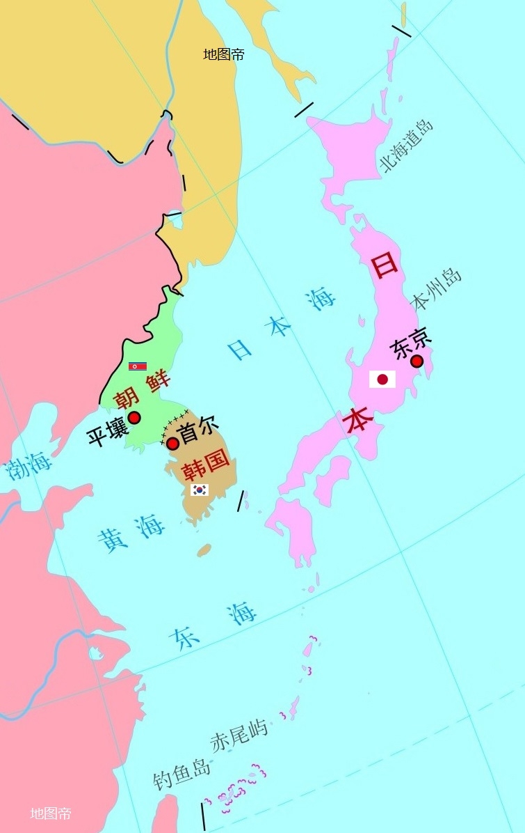 日本的面积和人口_日本地图韩国地图东亚地图