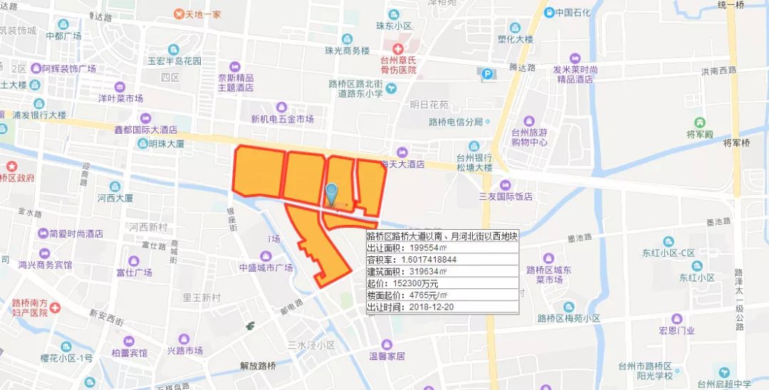 (最新公告)台州路桥区挂牌3宗宅地,总起价17.21亿