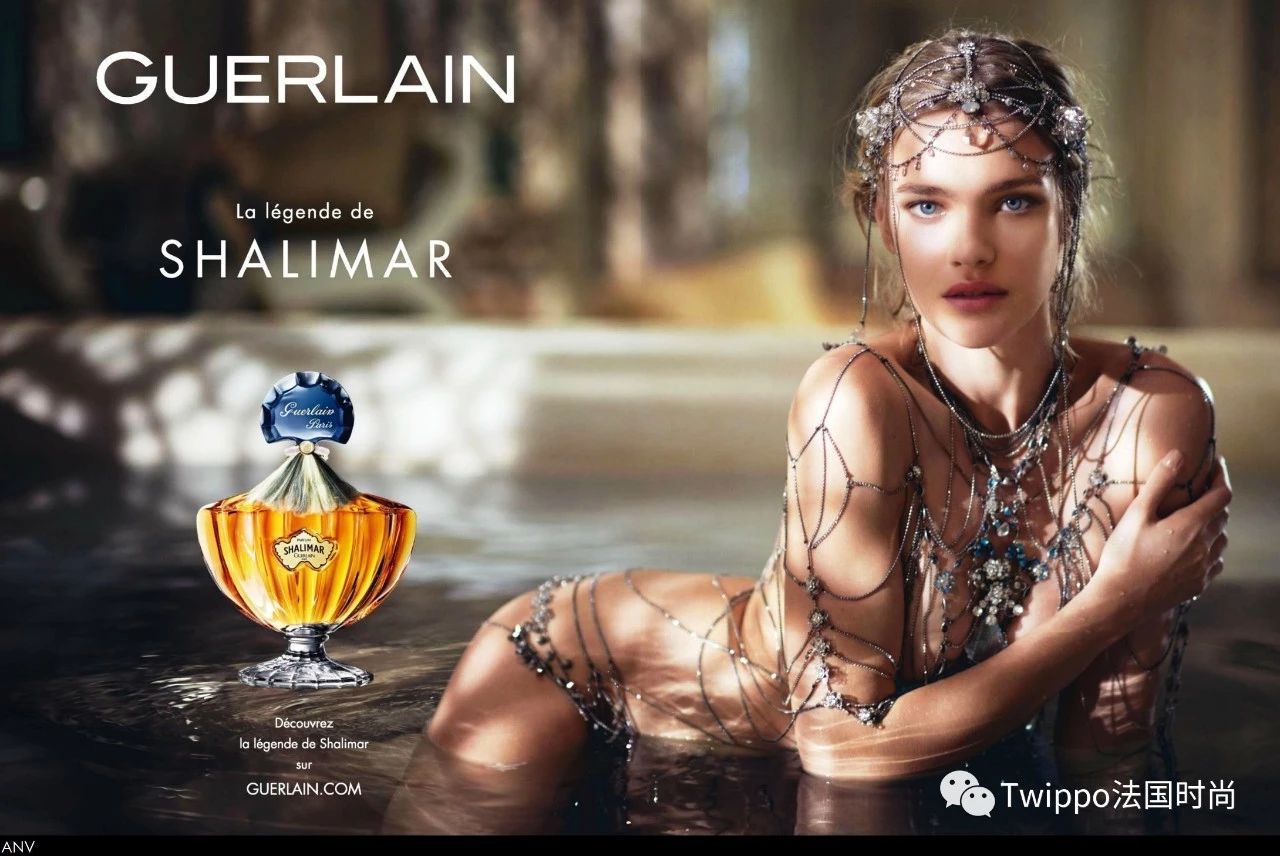 natalia vodianova guerlain shalimar一千零一夜的香水广告,则诉说