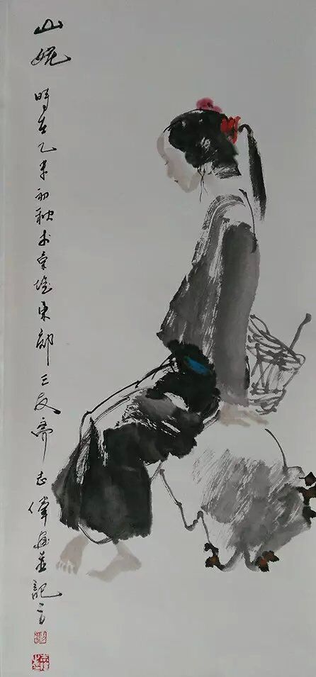 有一种中国画叫"没骨画"_人物