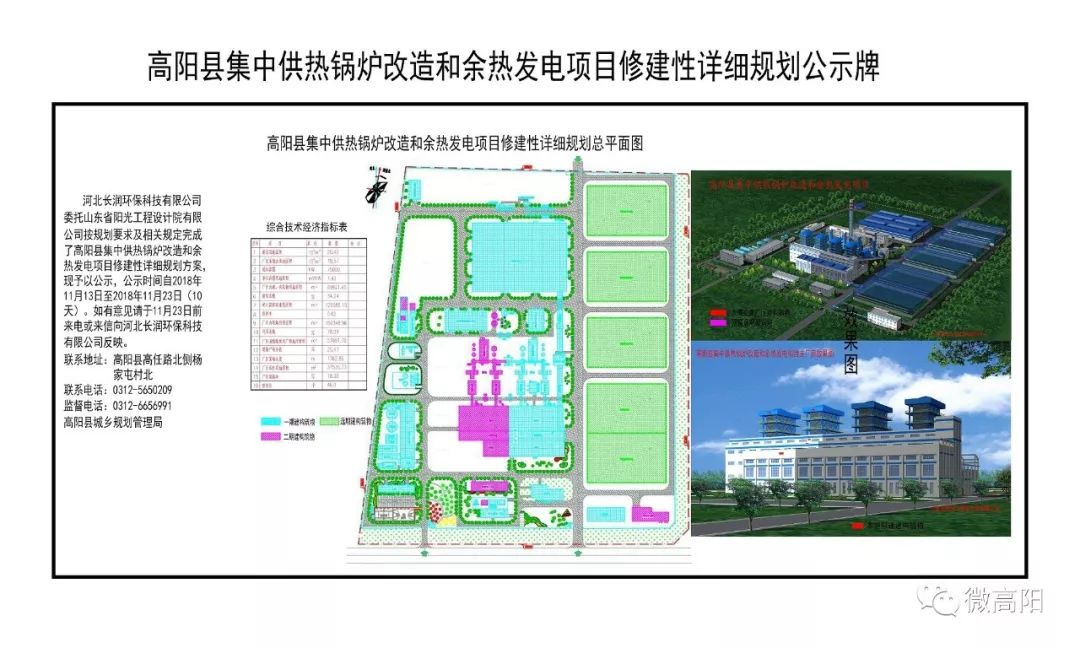 设计院有限公司按规划要求及相关规定完成了高阳县集中供热锅炉改造和