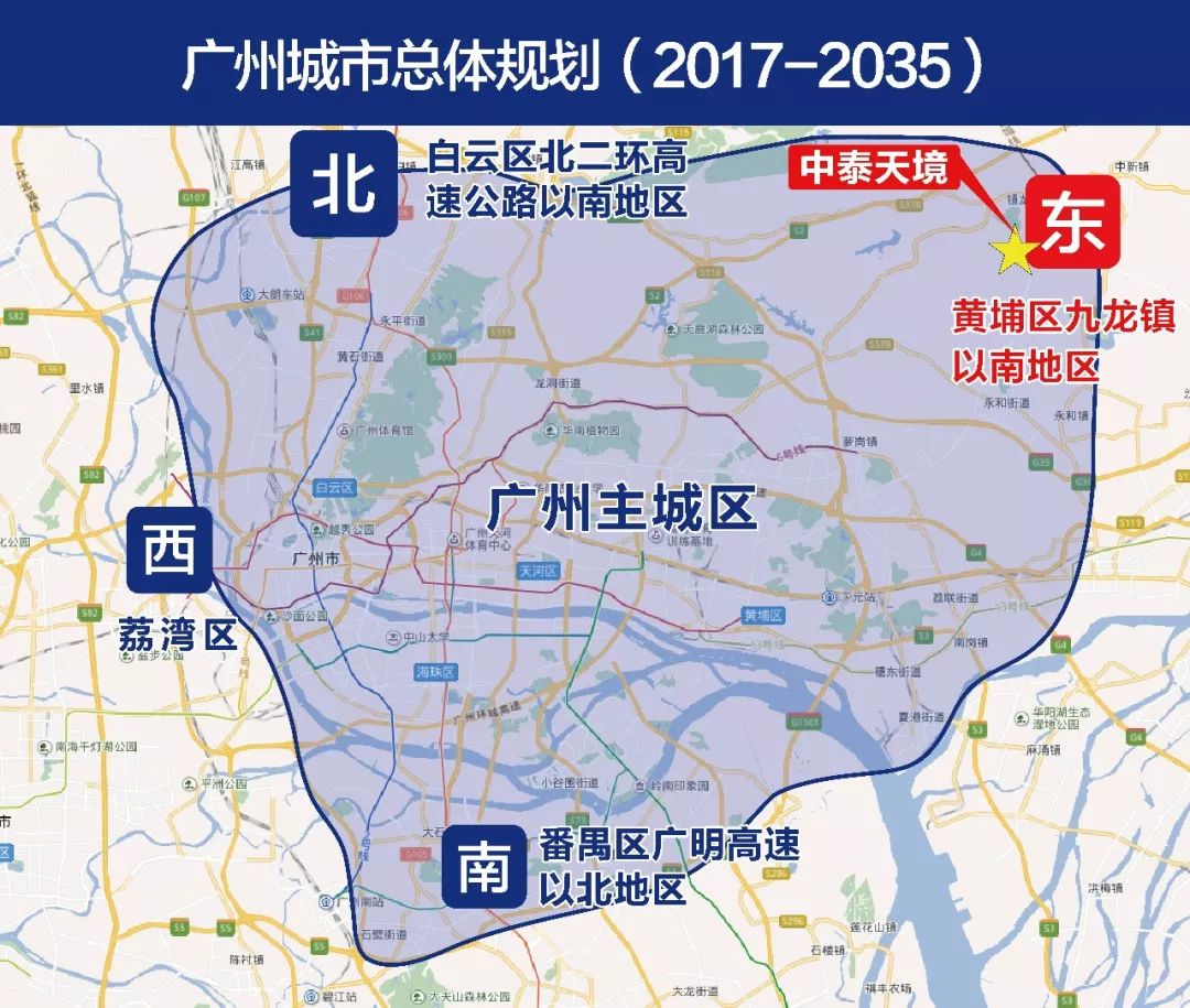 根据《广州总体城市规划(2017-2035)》,广州主城区扩展,已纳入黄埔
