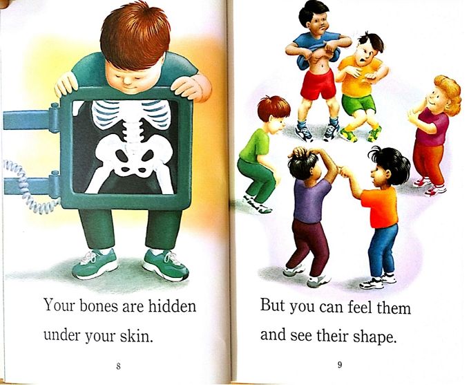 your bones are hidden under your skin.