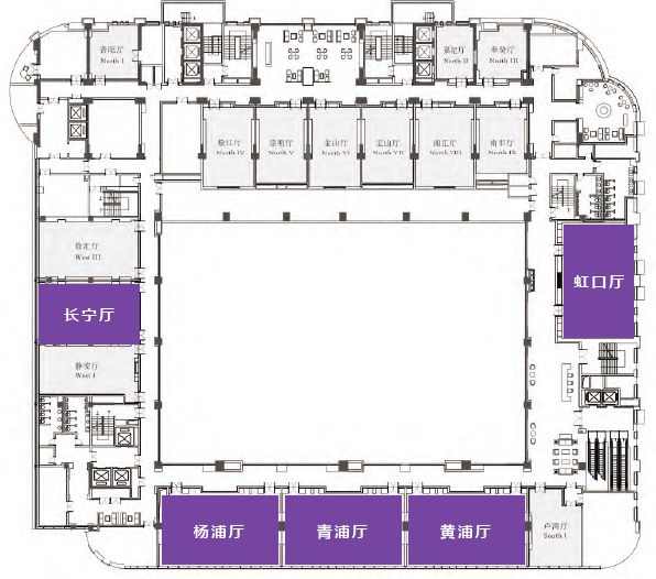 会议中心二层平面图