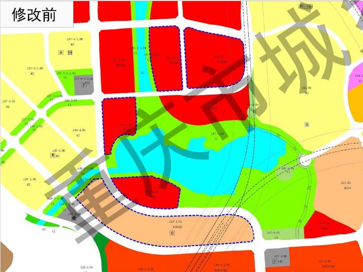 大竹林-礼嘉组团b标准分区b14-1,b18-1,b20-1等地块控制详细规划修改