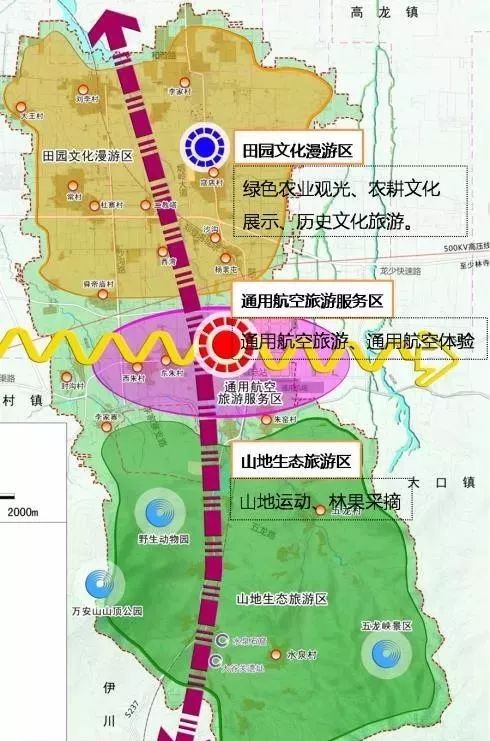 洛阳市伊滨区寇店镇将打造一个通航旅游小镇, 该镇到2020年镇区建设图片