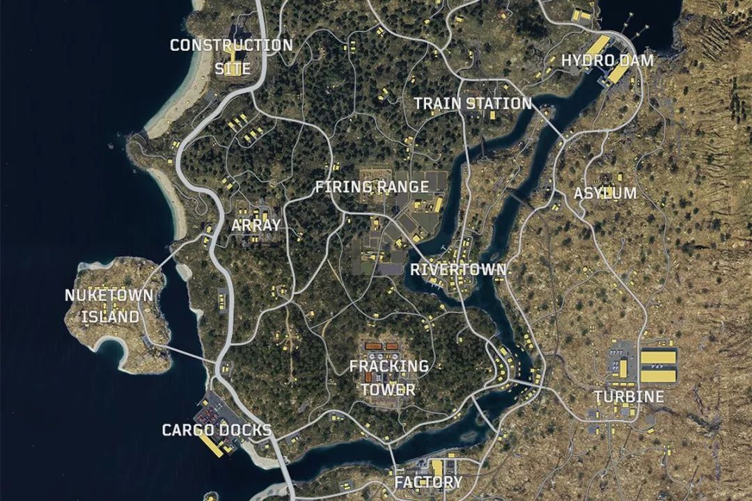 cod:bo4 的吃鸡模式地图