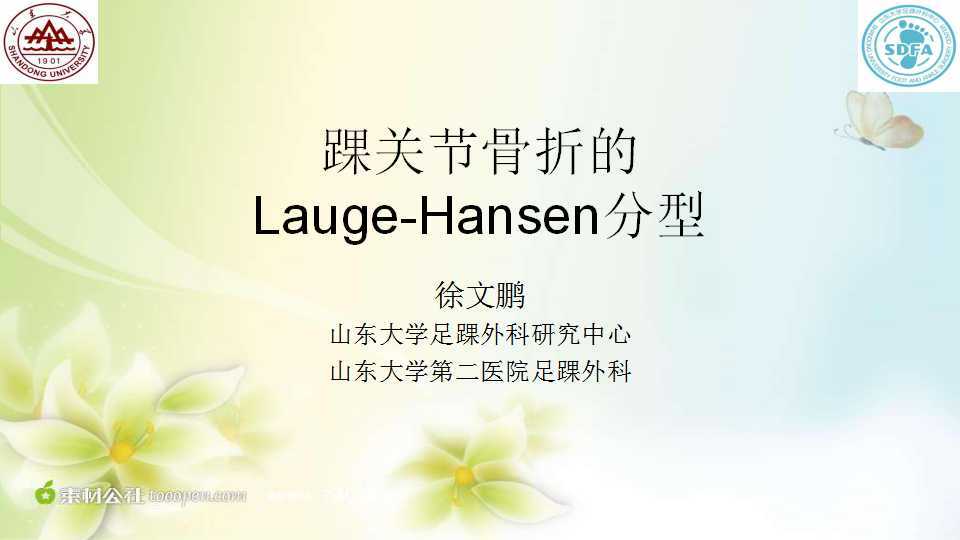 踝关节骨折的laugehansen分型