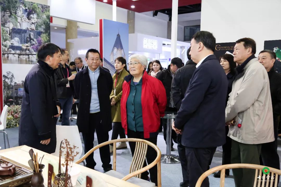 市老龄产业协会会长翟鸿祥现场大咖云集古滇名城项目展位北京七彩云