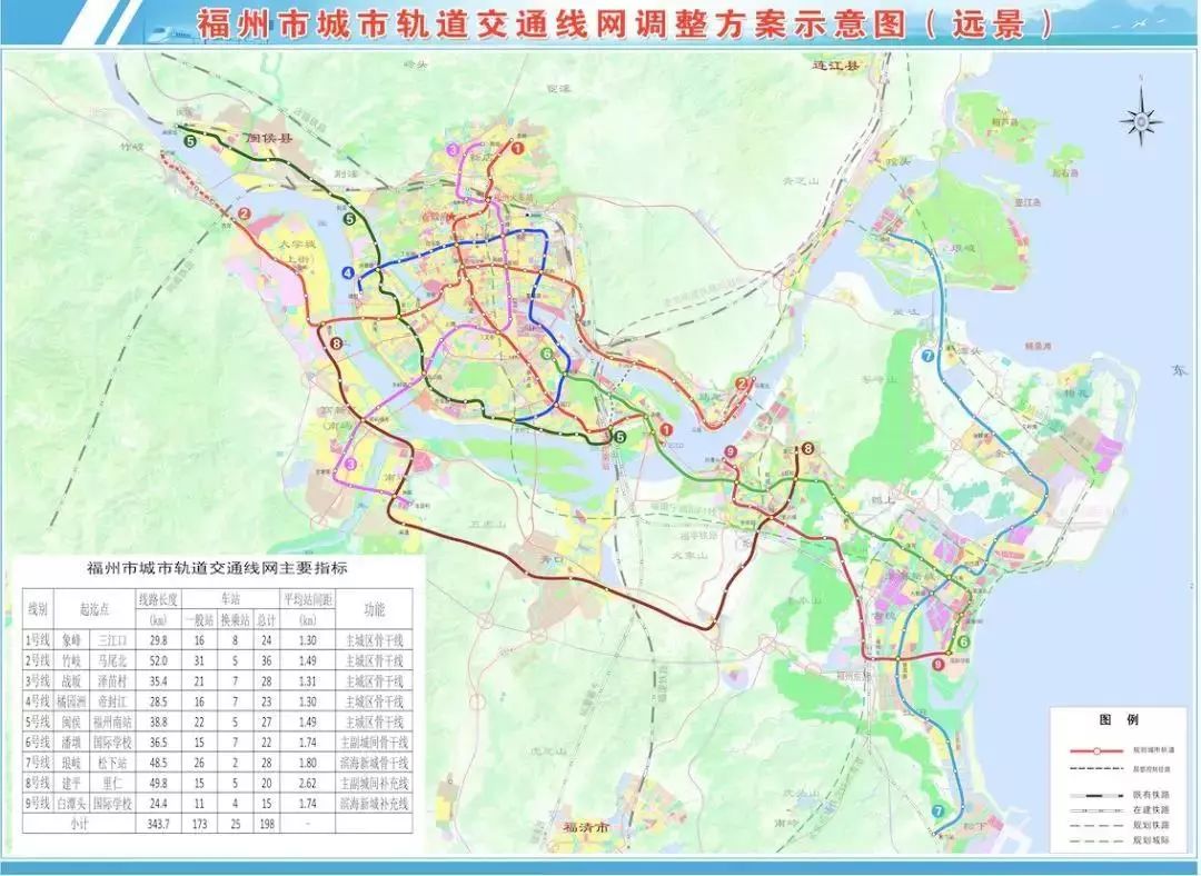 福州地铁线路有重大调整!将新建多条线路!2号线延伸至