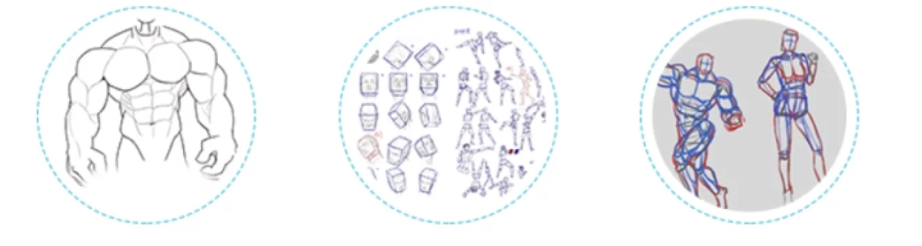 零基础学CG绘画—人体肌肉的绘制讲解