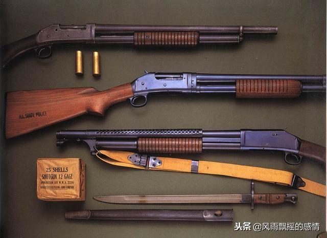 1/ 12 早期的温彻斯特m1887被认定为第一枝杠杆式连发霰弹枪,这种