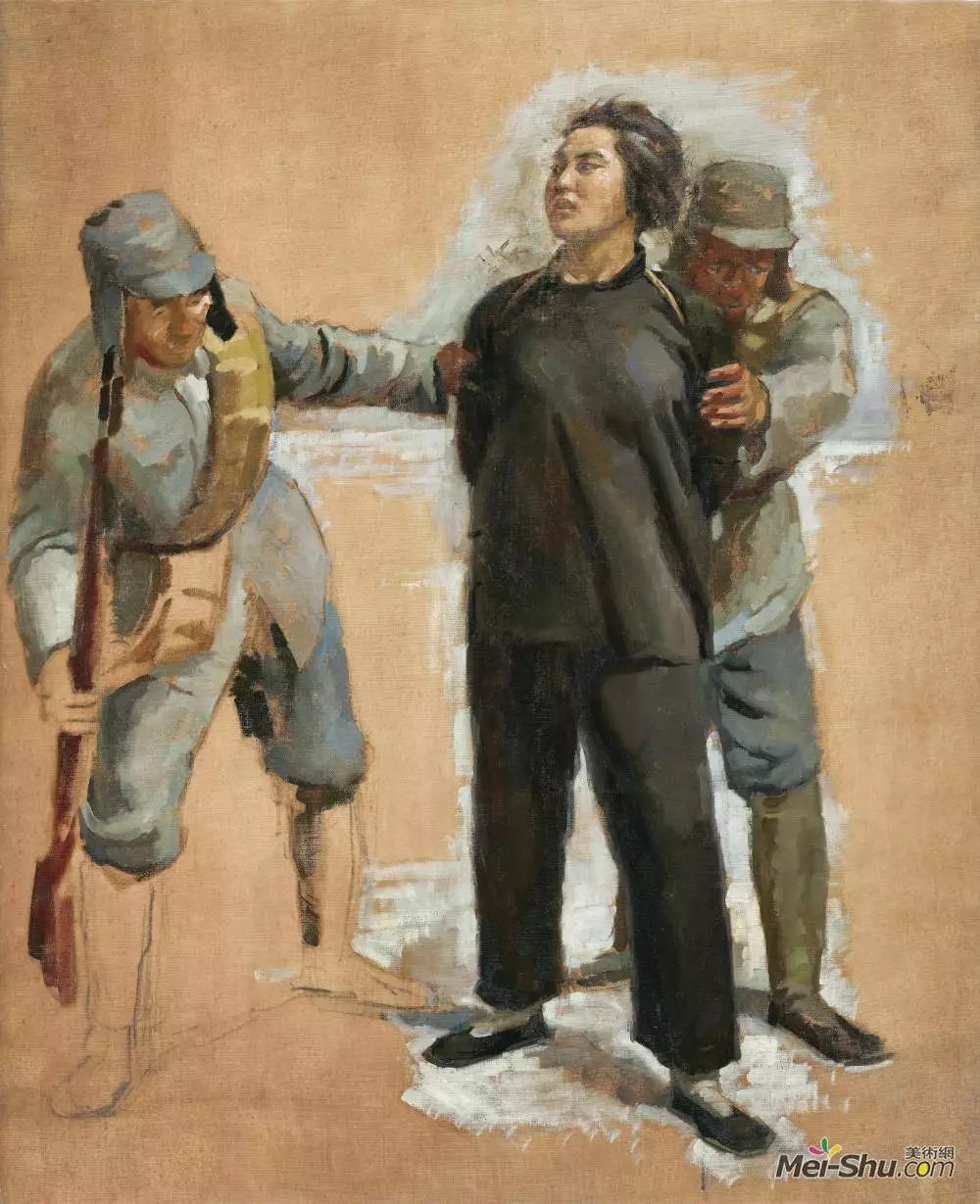 《刘胡兰和两个匪兵的三人组合-1》冯法祀 1957年 119.