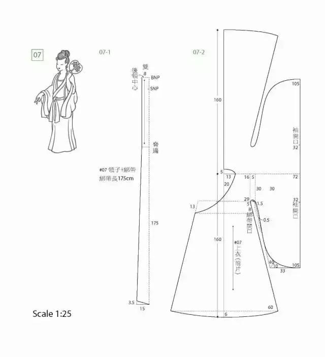 图纸集|23张高清古装裁剪图,建议收藏!