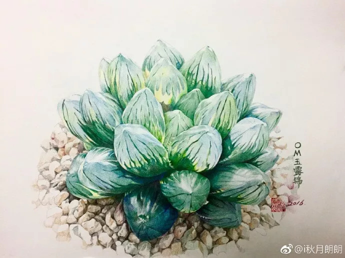 且画且珍惜吧喜欢水彩通透和晕染效果风格追求素描光影感蓝辉,绿辉