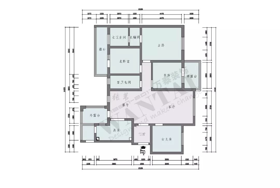 平面拆改图 平面布置图