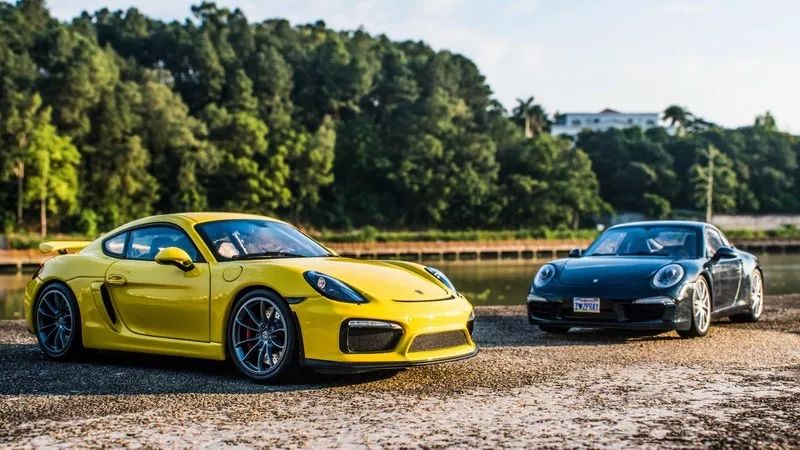 以下犯上,porsche cayman gt4 & 911 carrera s