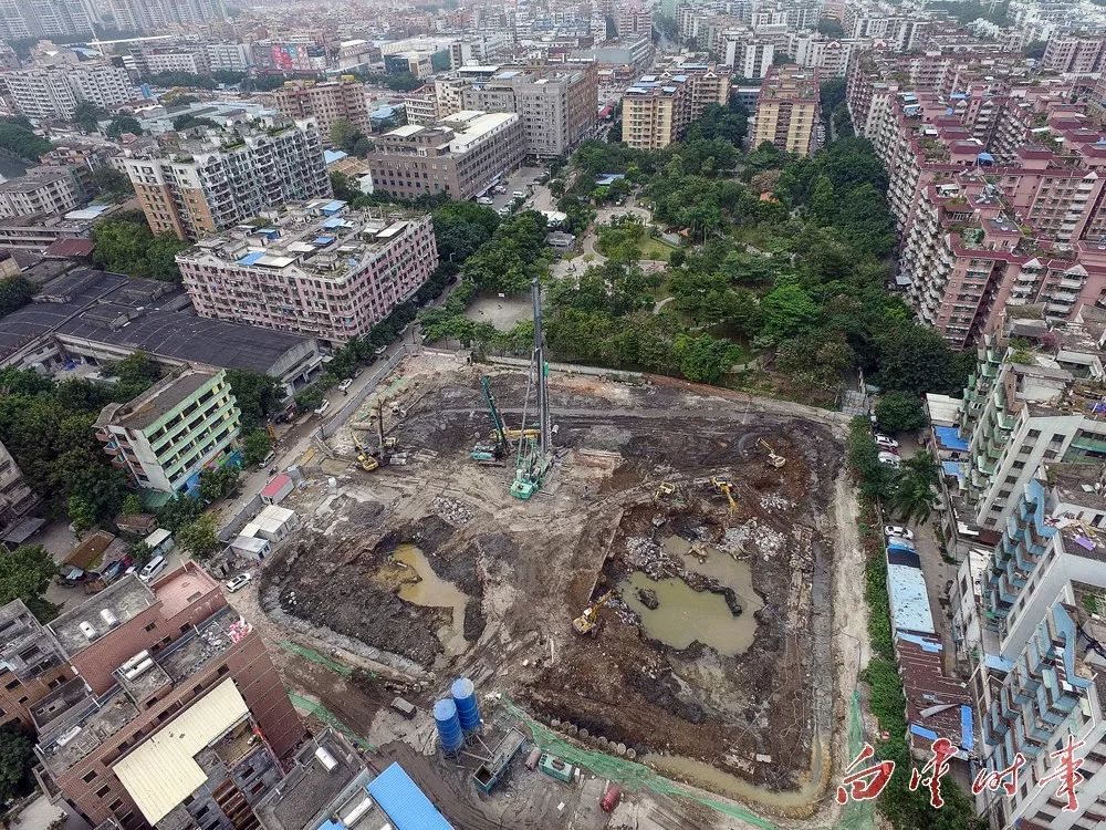 新进展!田心村已拆除上百栋楼房,首期回迁房复建地块一已开工建设