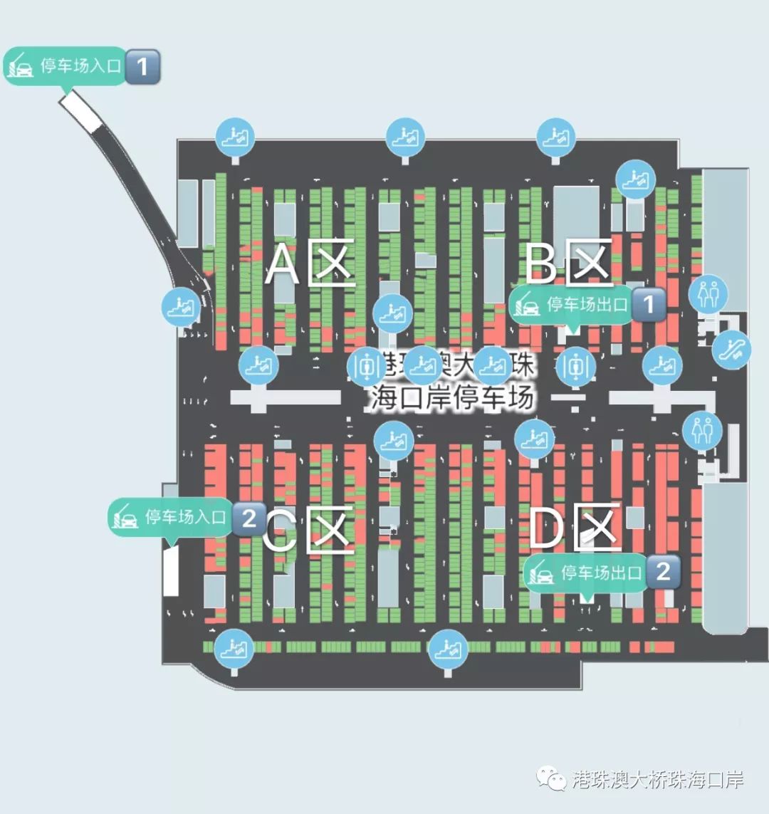 口岸地下停车场平面图