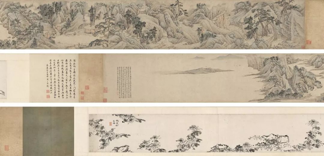 150×63cm 文征明(1470～1559) 江南春图卷 设色绢本 手卷 1511年作
