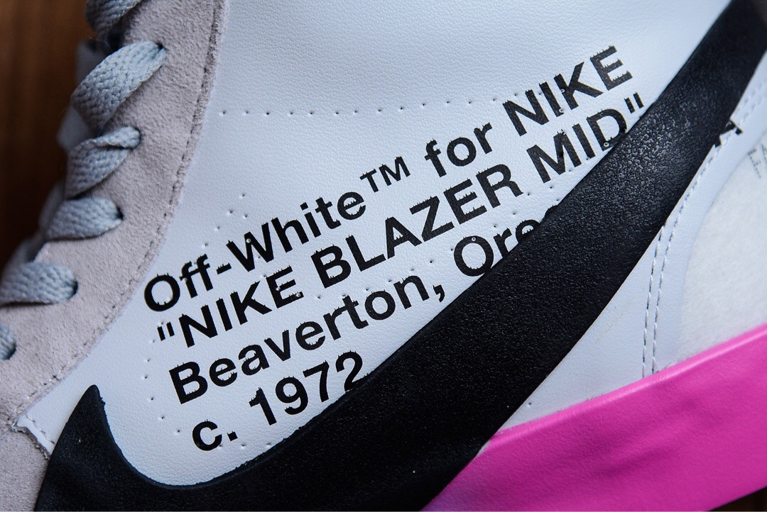 开拓者off-white x nike blazer彩虹万圣节板鞋