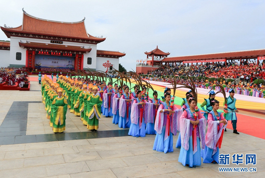 福建湄洲岛:妈祖祭典上演_祭祀