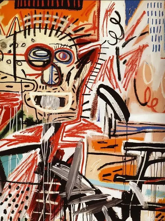 jean-michel basquiat人物评价 巴斯奎特的作品中充满了愤怒,疯狂的