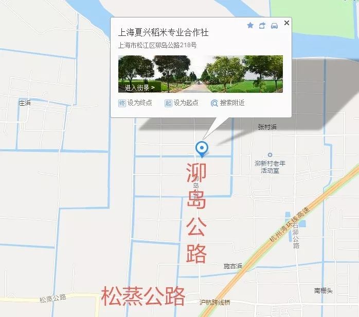 活动地点 上海市松江区石湖荡泖新村——上海夏兴稻米专业合作社