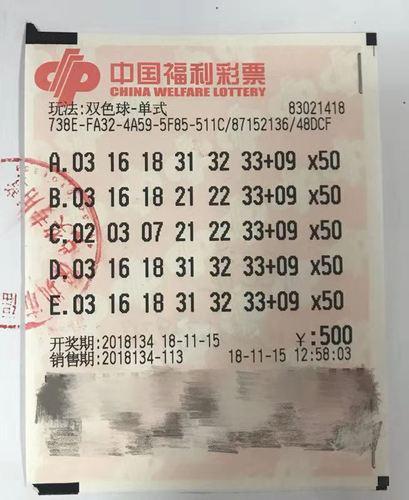 深圳老彩民中双色球1273万元 中奖彩票曝光!