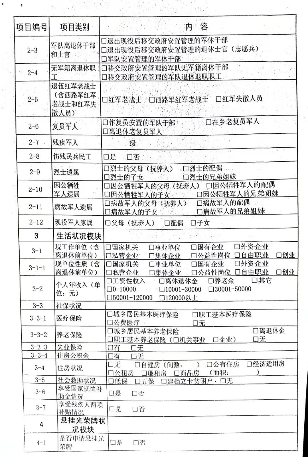 码头镇退役军人和其他优抚对象信息采集第一天