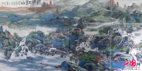 云南民族书画家胡祝三回盐城举办国画作品归乡展