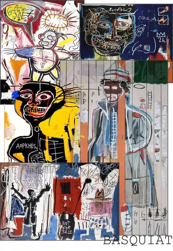 jean-michel basquiat人物评价 巴斯奎特的作品中充满了愤怒,疯狂的