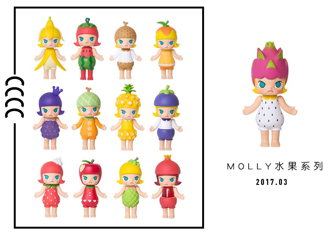 molly系列一直是盲盒的人气top, 从2016年星座弹开始到现在