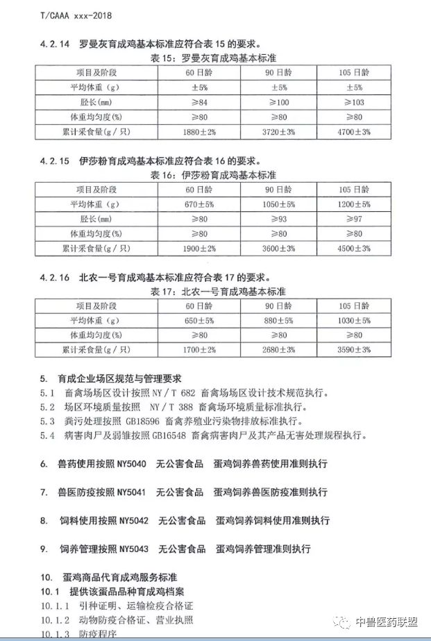 关于16个蛋鸡育成鸡品种的团体标准即将出炉 中国农业大学