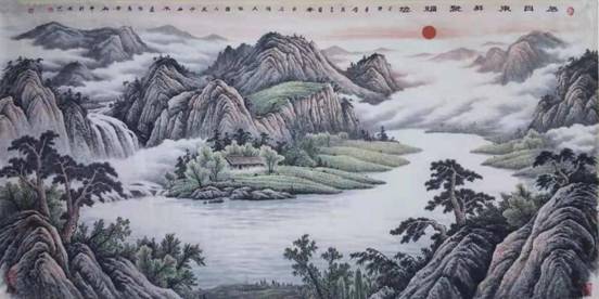 五元人民币背景图案创作者山水画名家李叔平