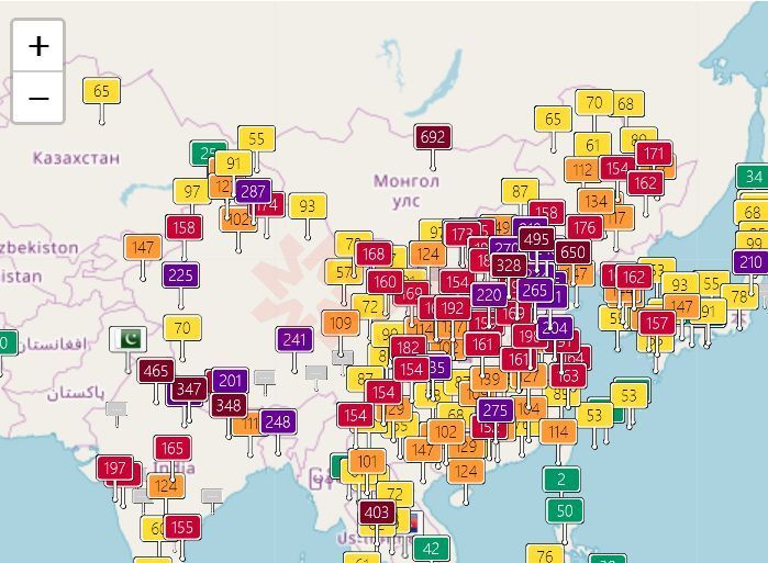 77人死亡,美国一个城市这几天的pm2.5严重爆表!图片