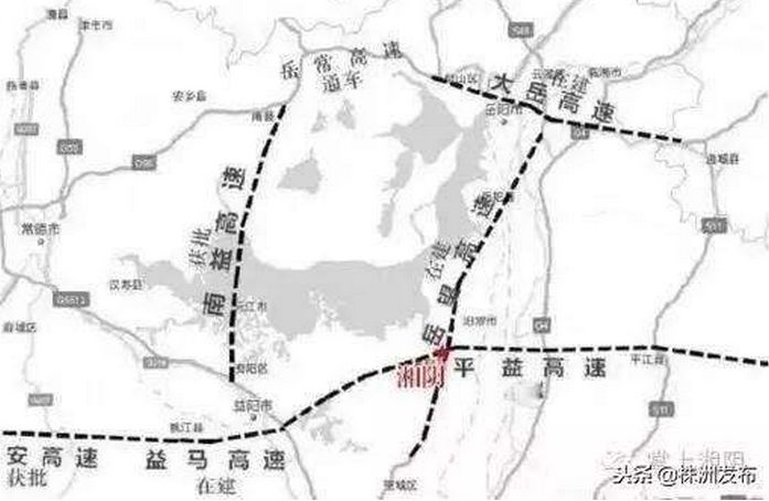 益阳市赫山区,止于益阳市东侧笔架山乡苏家坝,与在建的长益高速公路