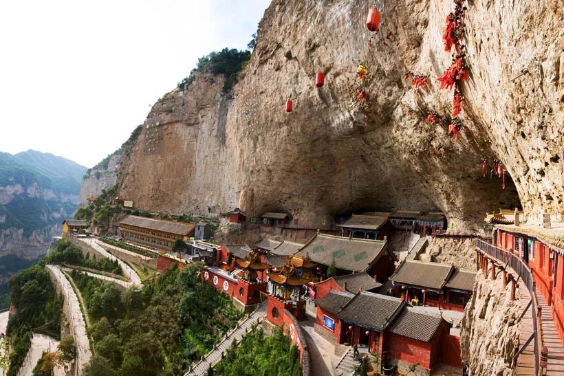 介休绵山|悬崖绝壁上的古建筑群